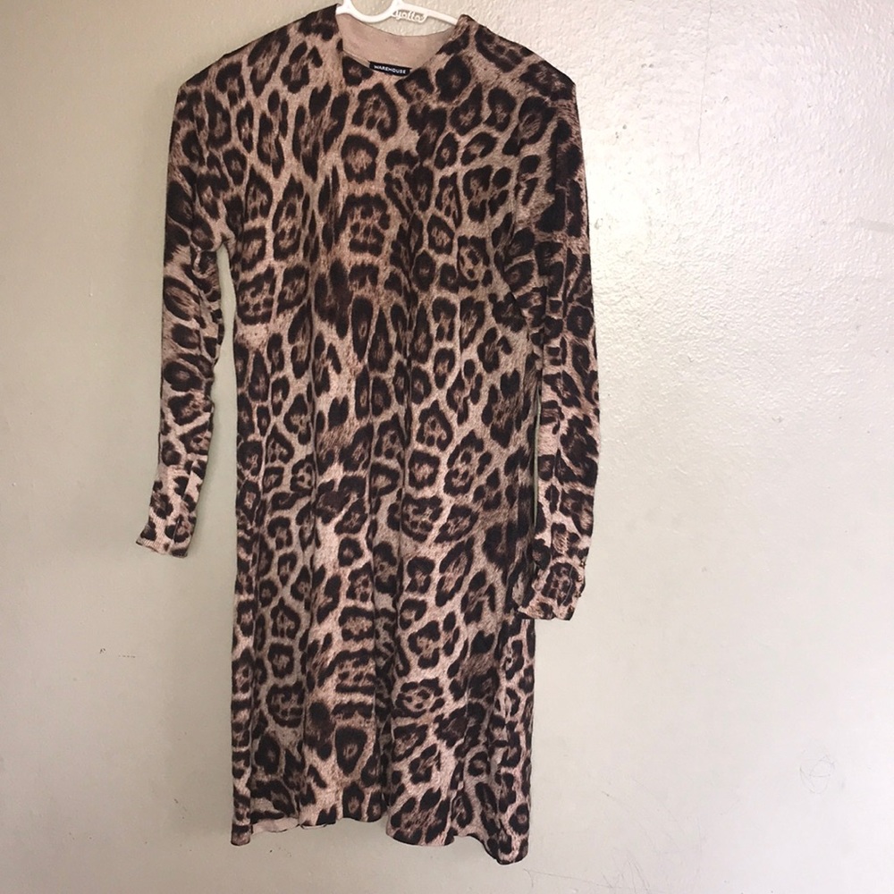 Women midi cheetah dress